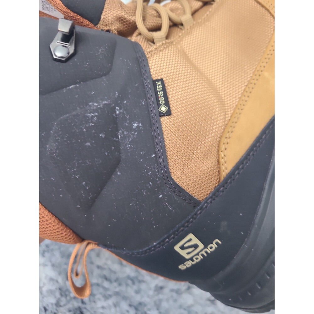 Salomon GORE-TEX Waterproof Hiking Boots – Brown/Tan – Contagrip Sole Men Sz 12 - Picture 8 of 9